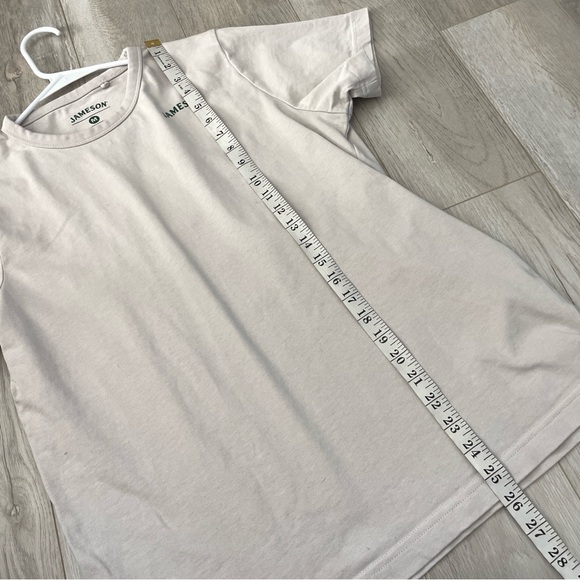 Jameson Organic Tshirt cotton crewneck short sleeve mens Grey (medium) - Picture 5 of 5